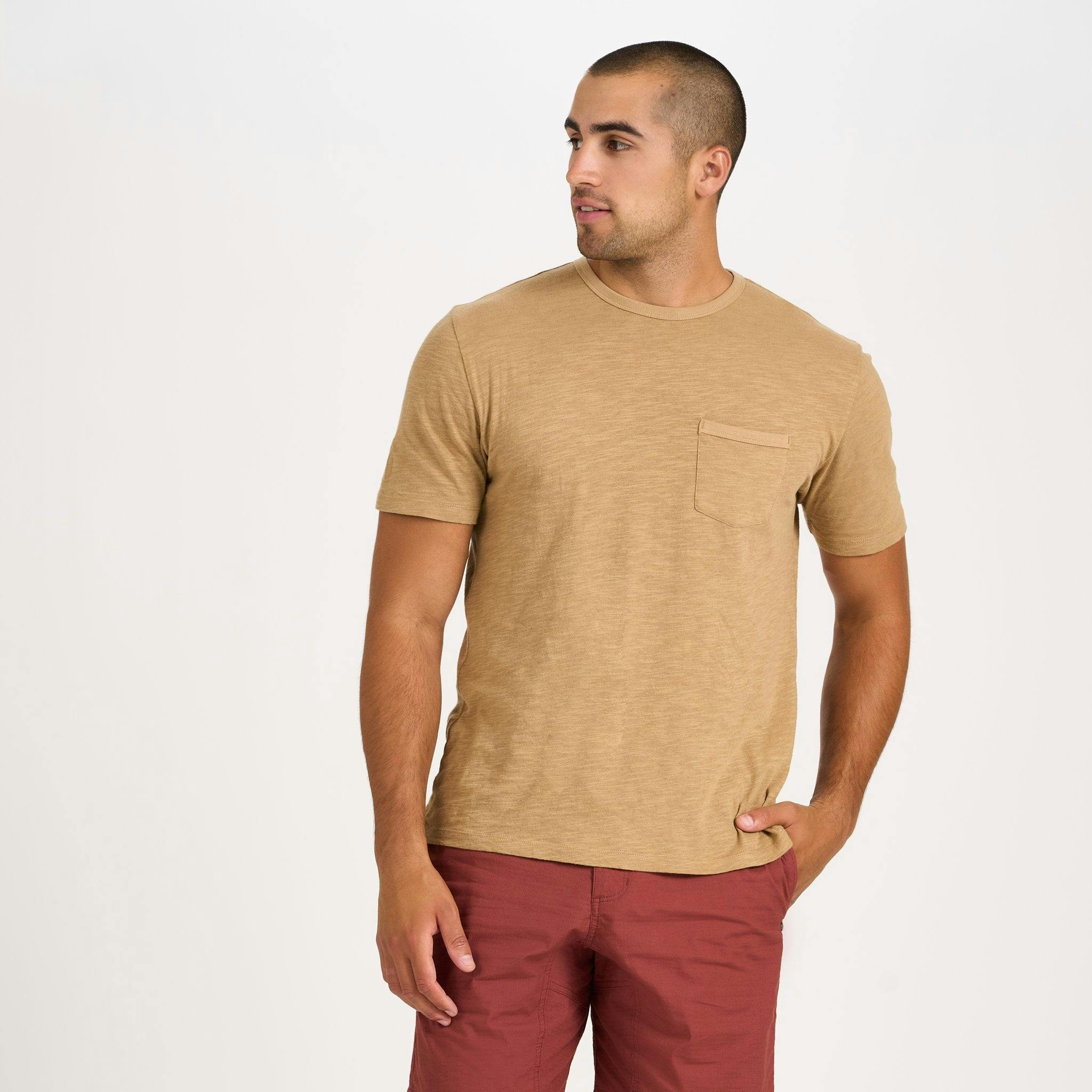 The Rise Tee | Wheat – Vuori Clothing