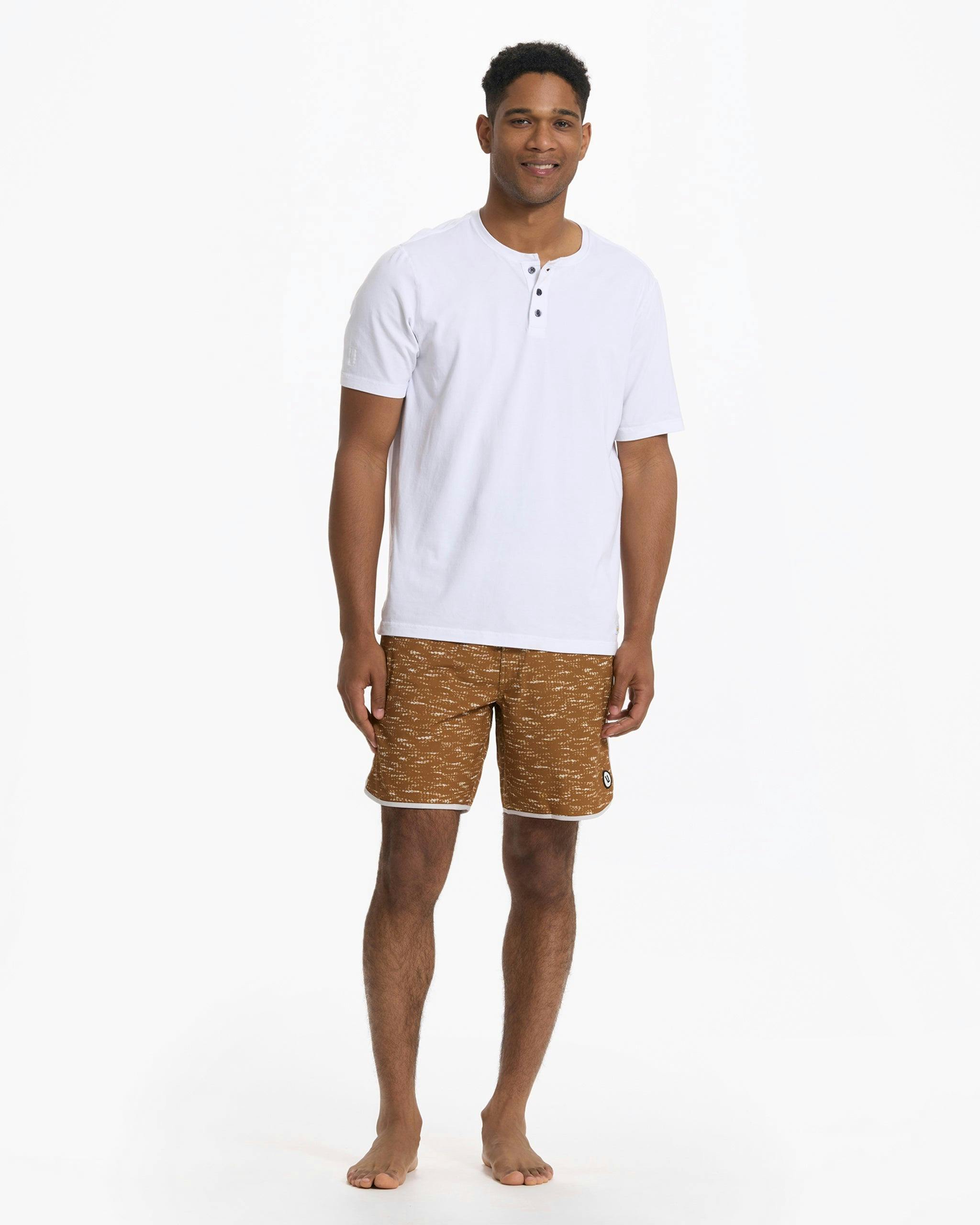 Peak Boardshort | Flax Rainforest 