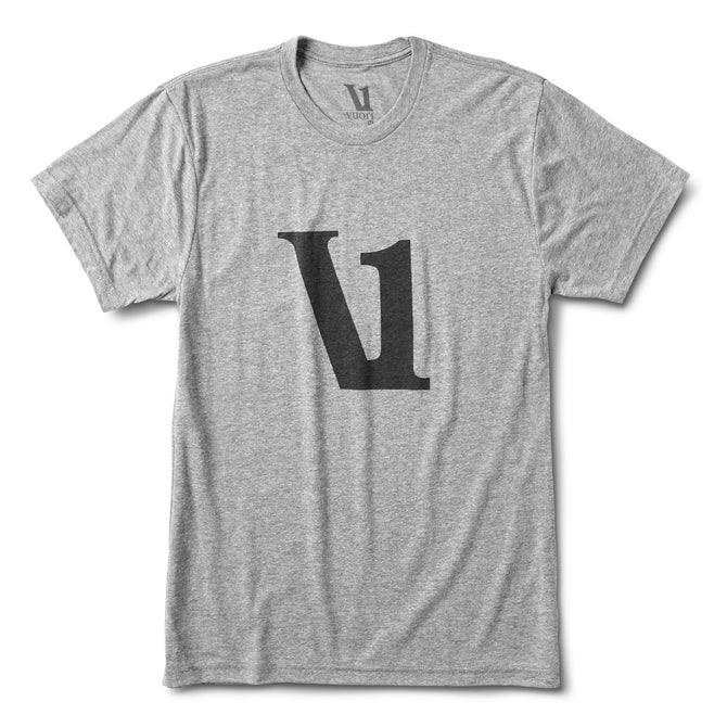 V1 Logo Tee | Heather Grey – Vuori Clothing